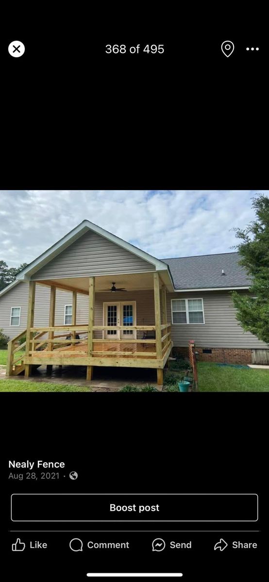 Decking for JB Nealy Fence in Elgin, SC