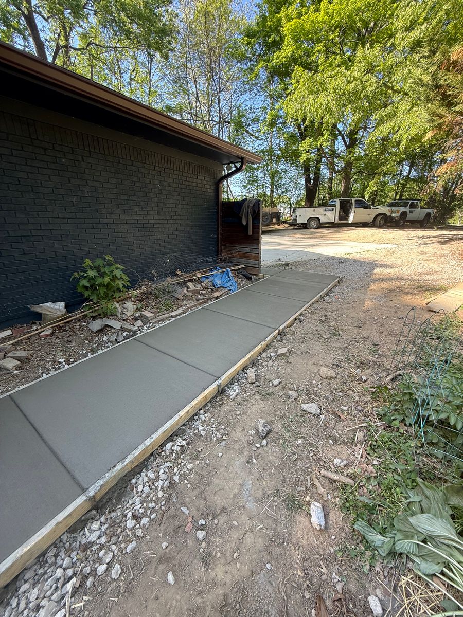 Sidewalk Installation for Buckel Concrete in New Albany, IN