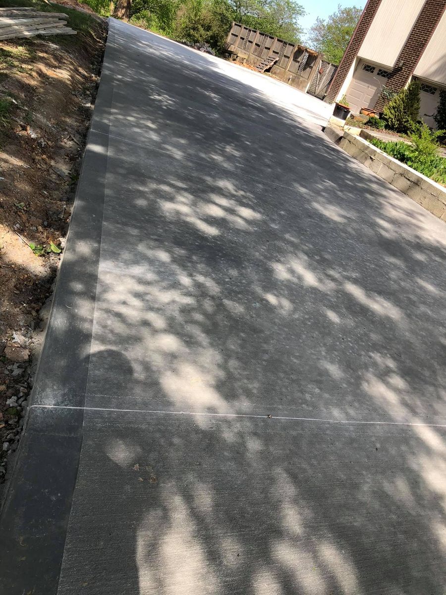 Concrete Slab Construction for A&J Concrete Service in Knoxville, TN