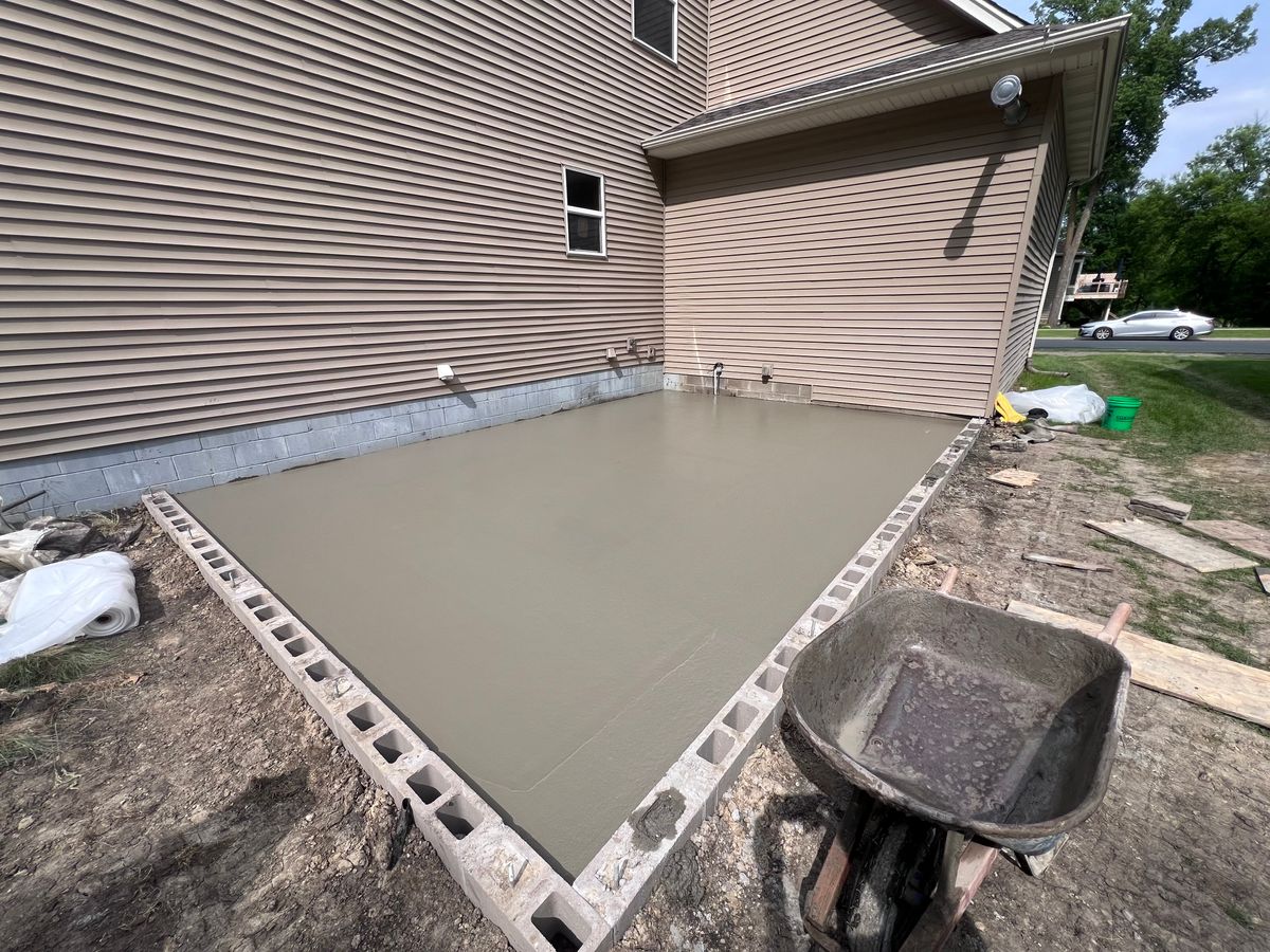 Patio Design & Installation for CAIR CONCRETE & MASONRY LLC in Baldwin, WI