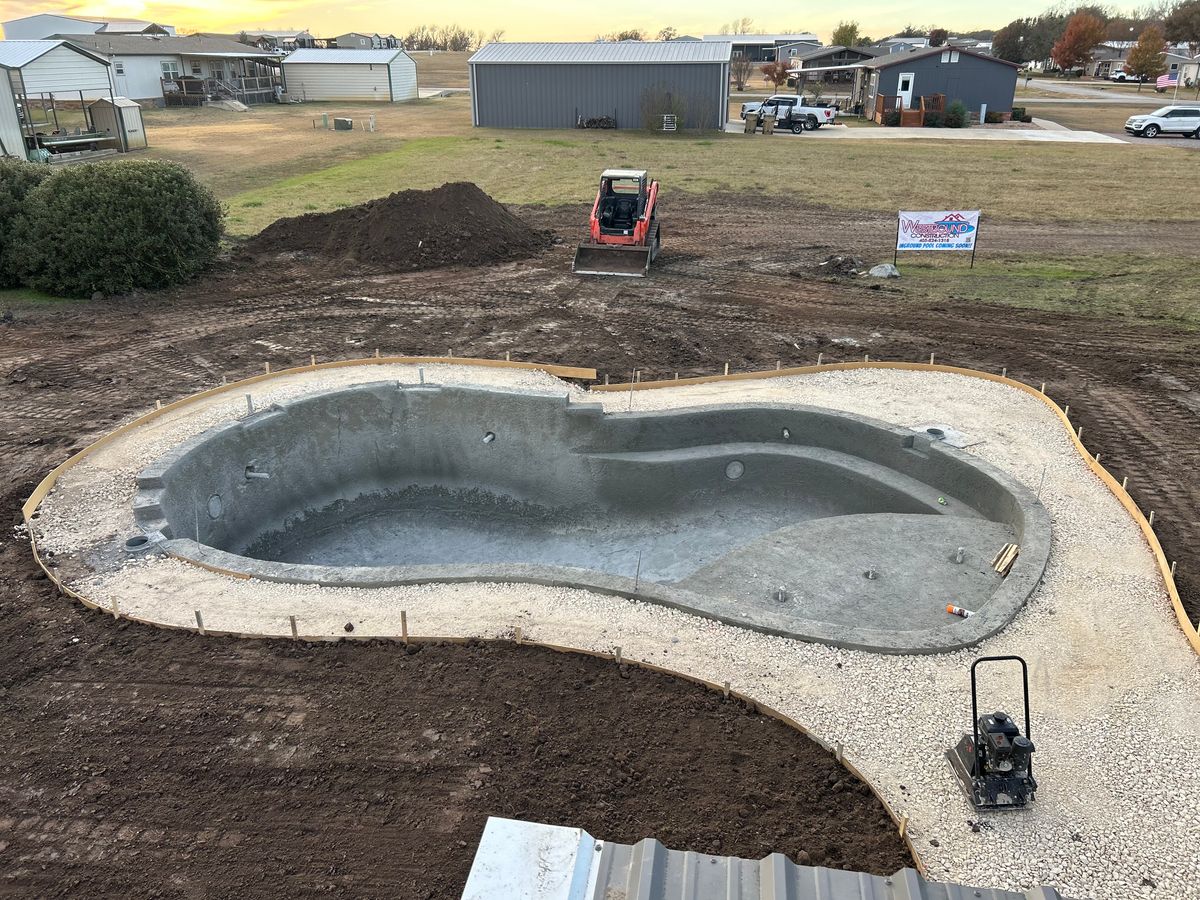 Concrete Installation for Westbound Pools & Construction in Mustang, OK