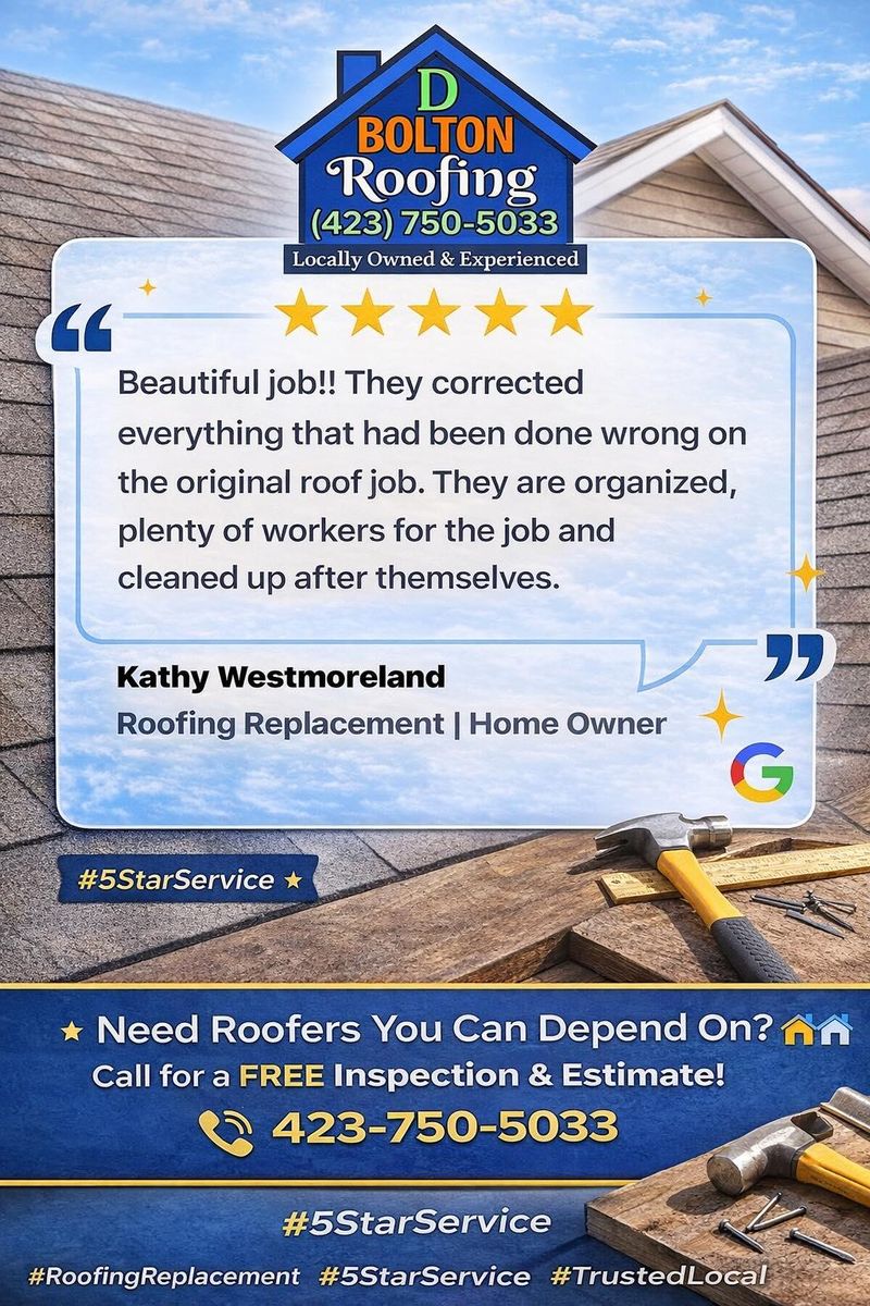 Roofing Repairs for D Bolton Roofing in Dayton, TN