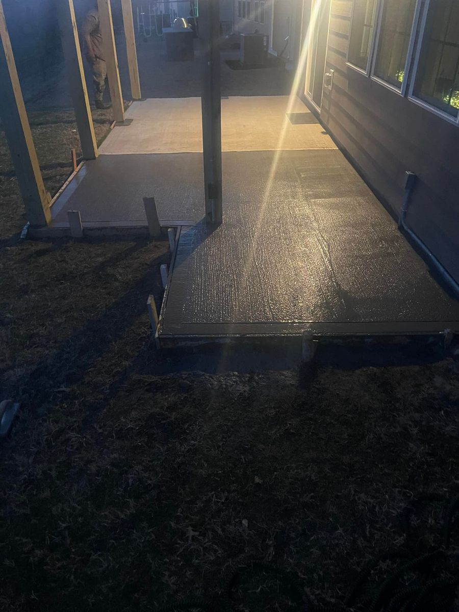 Concrete Slab Construction for Simmons Masonry & Concrete in Charlotte, NC