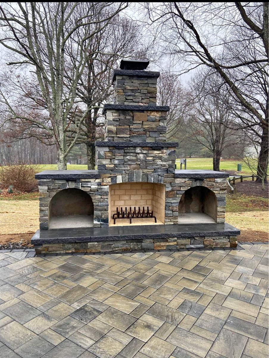 Natural Stone Hardscape for Outdoor Assassins LLC in Hendersonville, NC