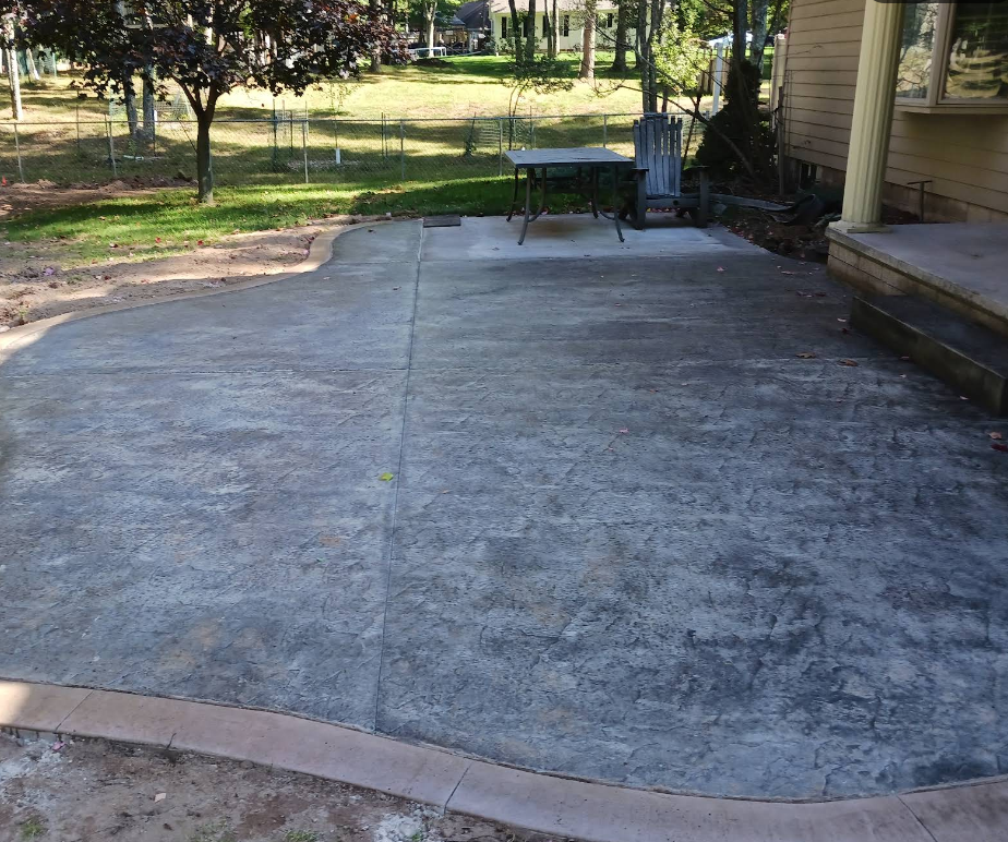 Textured Concrete for J&J Masonry and Concrete in Escanana, MI