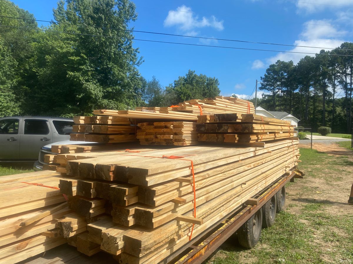 Dove Tail Cabins for Jrs. Sawmilled Lumber in Munford, AL