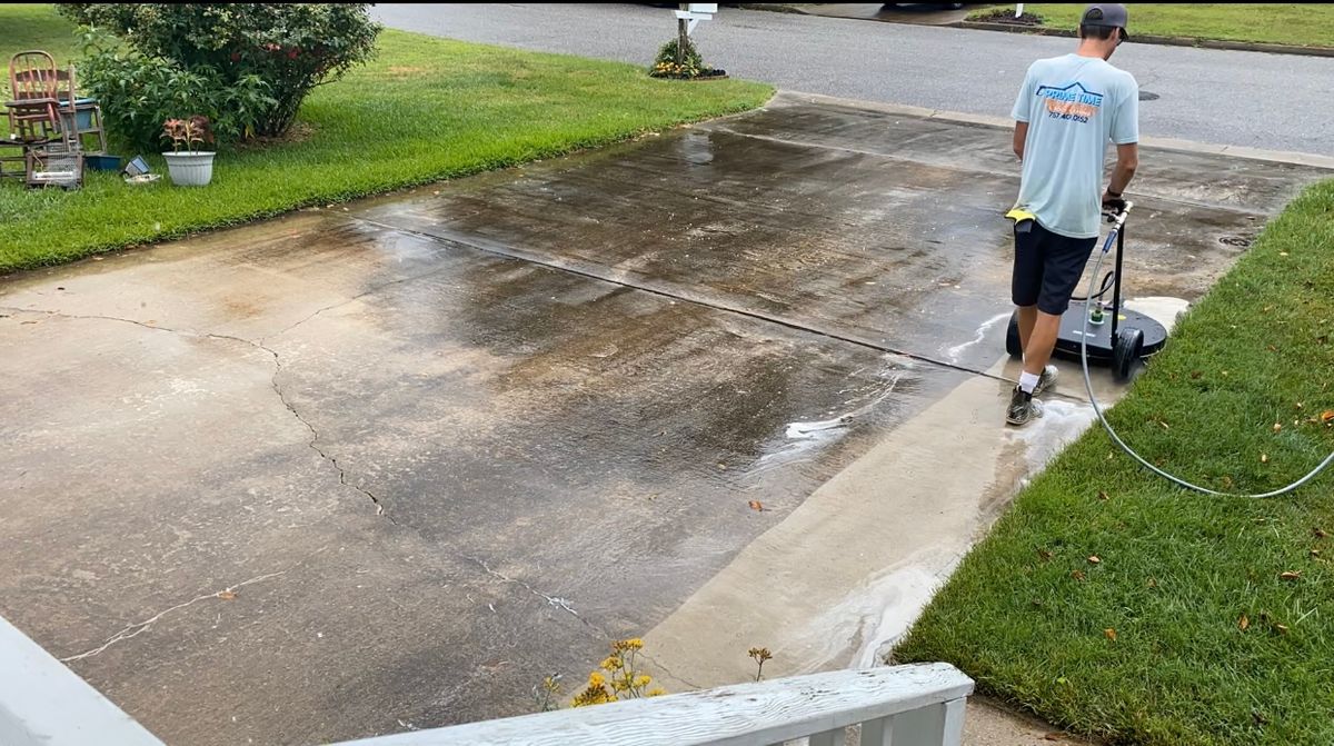 Concrete/Hardscape Cleaning for Prime Time Pressure Washing & Roof Cleaning in Moyock, NC