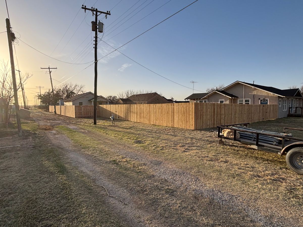 Fence Installation for Straight Edge Siding, Fencing & Decks in Pampa, TX