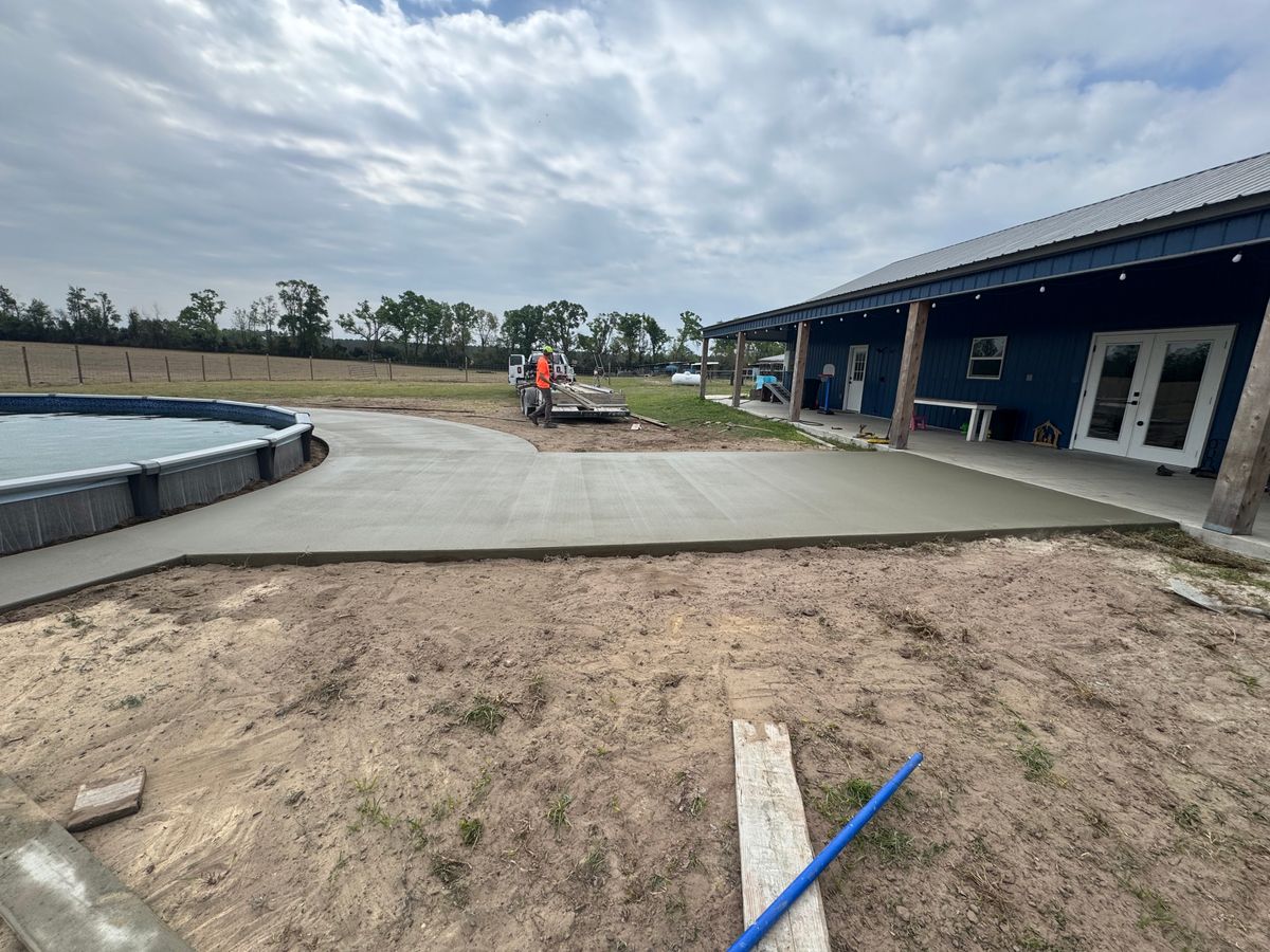 Concrete Slab Construction for Cameron Enterprises in Live Oak, FL