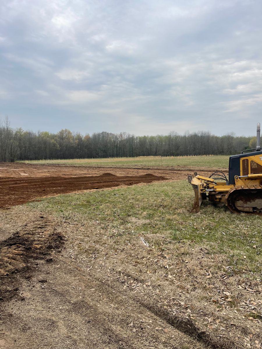 Site Preparation for Maness Trucking & Excavation in Lexington, TN