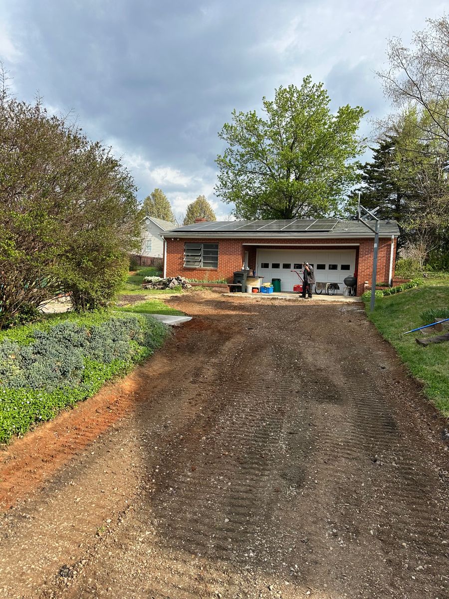 Grading for James R Carter Paving in Roanoke, VA