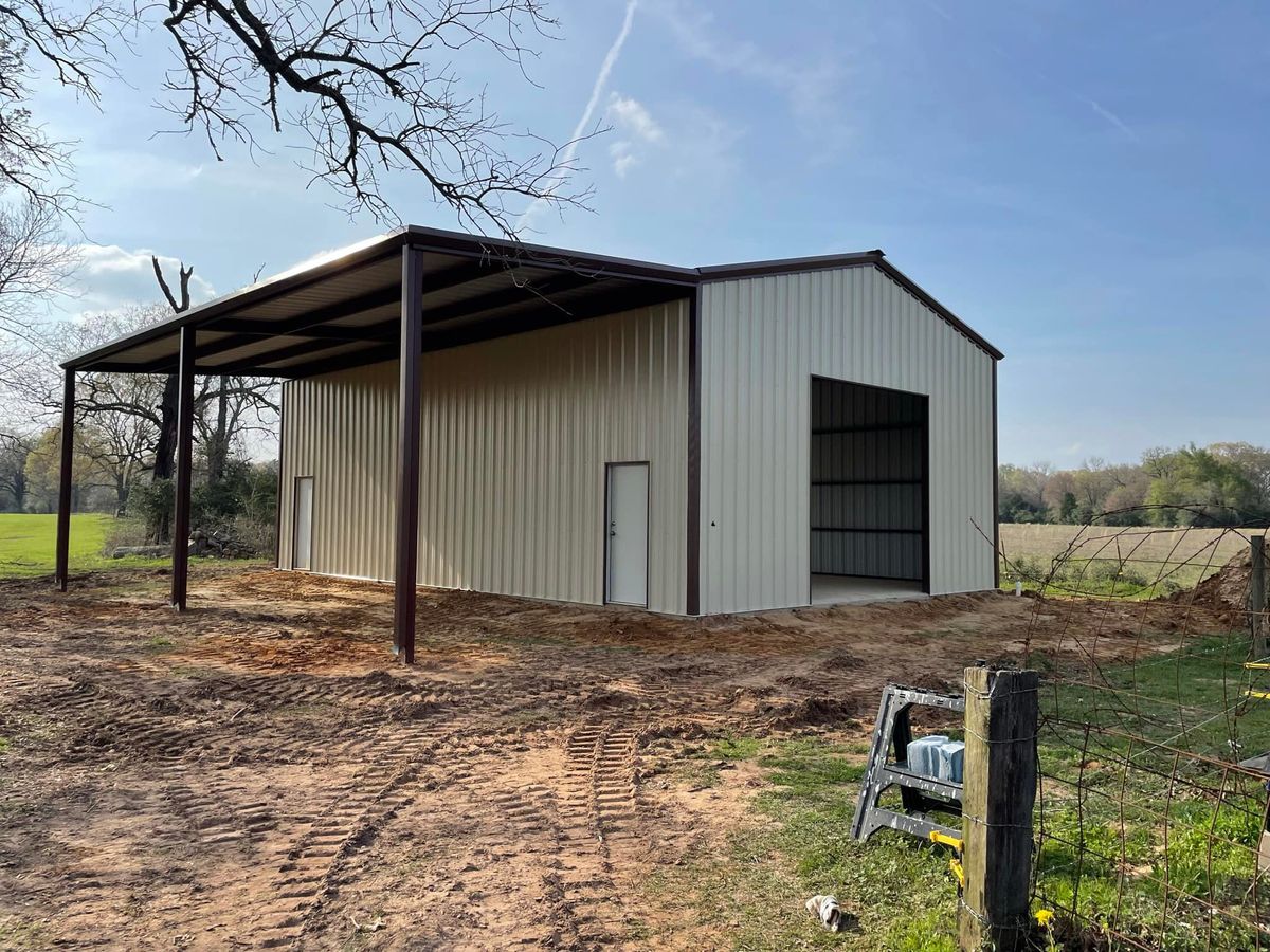 Shops and Metal Buildings for Barber Metal Fabrication and Construction LLC in Huntsville, TX