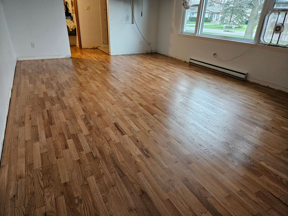 Refinish Old Hardwood for AVance Flooring in Bridgman, MI