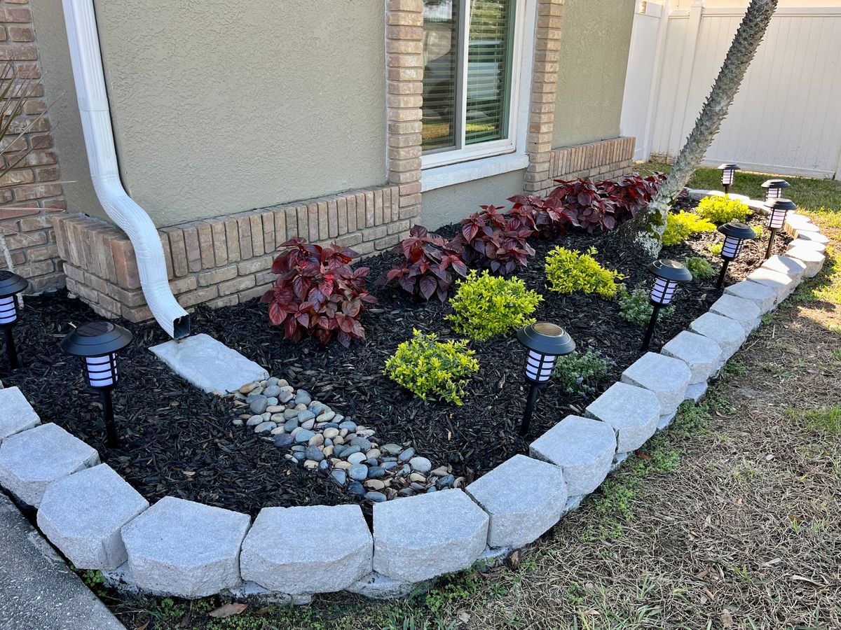 Mulch Installation for Verimay's Garden and Landscaping in Hillsborough County, FL