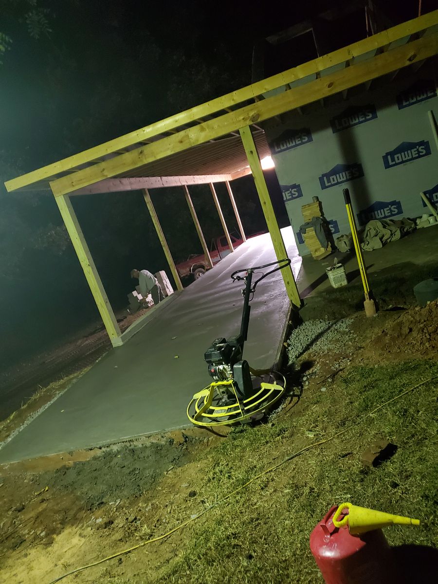 Commercial Concrete Work for Miilan Construction in Boonville, NC