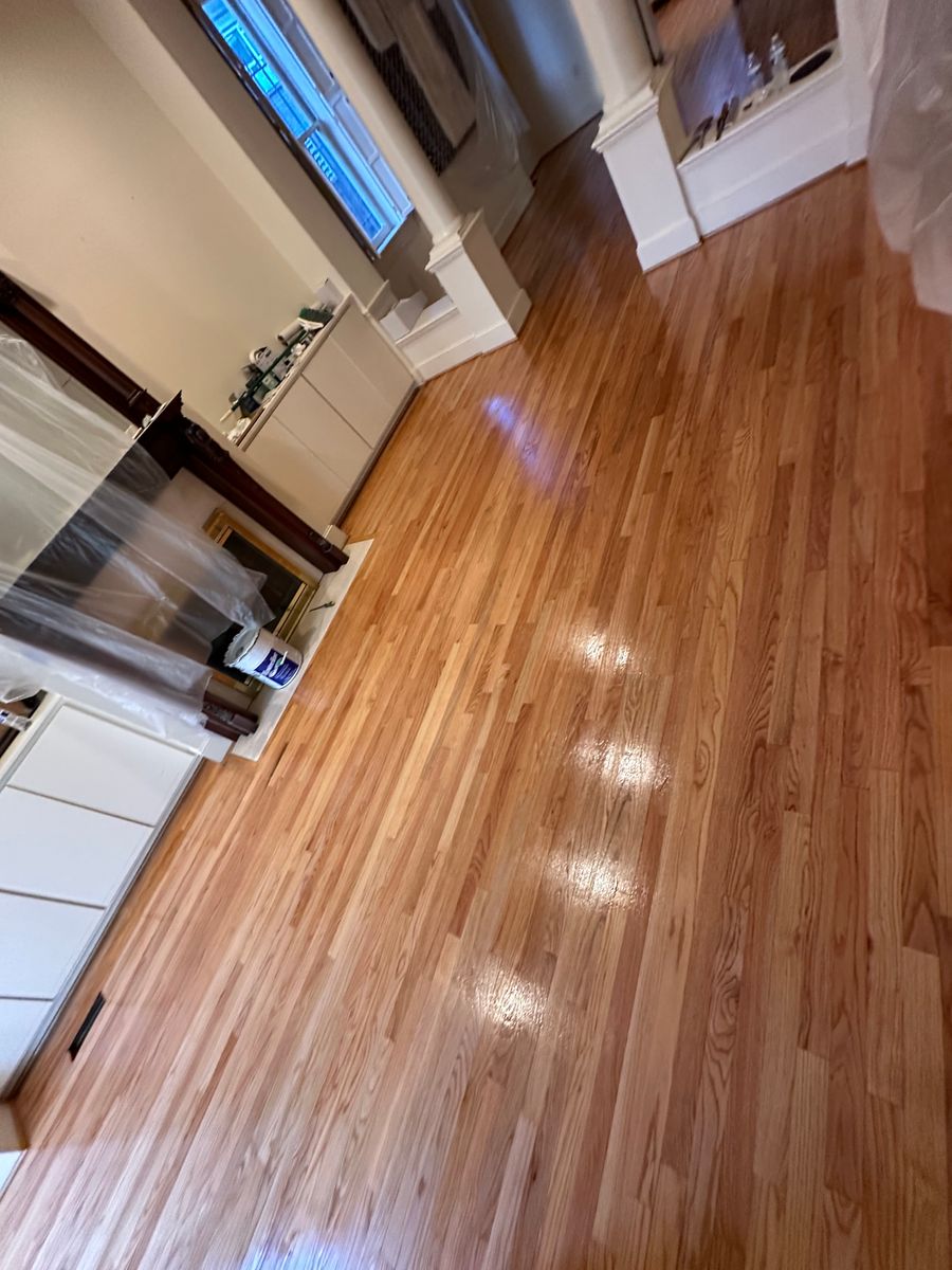 Floor Sand and finish for K&A Hardwood Floors in Alexandria, VA