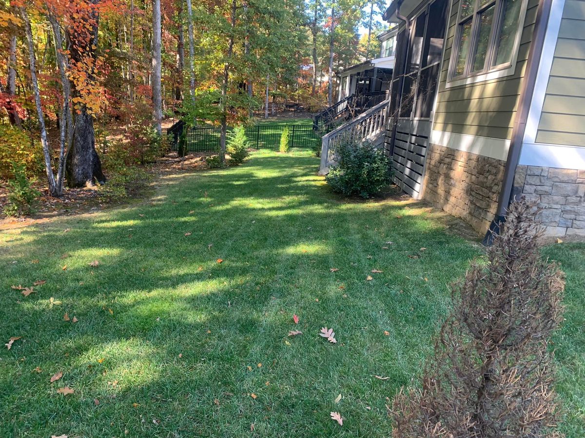 French Drain Install for ValleyScapes Landscaping in Walden, TN