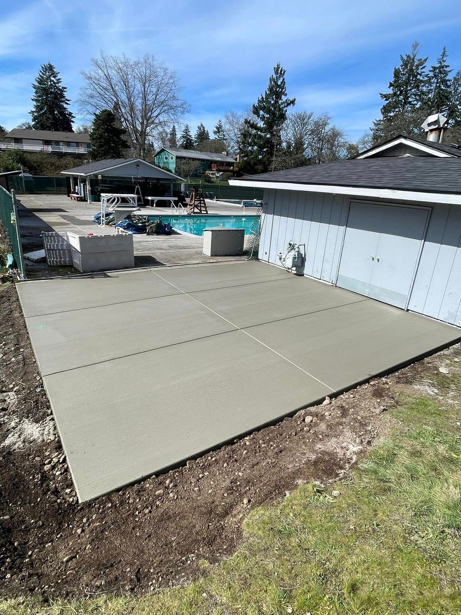 Concrete Driveways for MD Construction & Sewer in North Yelm, WA