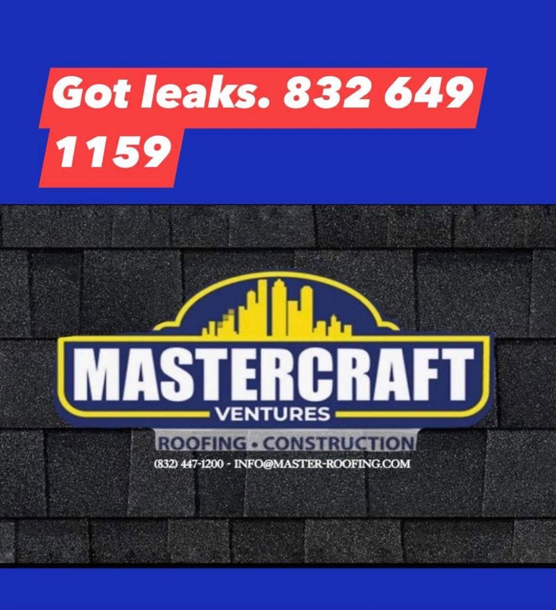 Residential Roofing for Mastercraft Ventures LLC in Conroe, TX