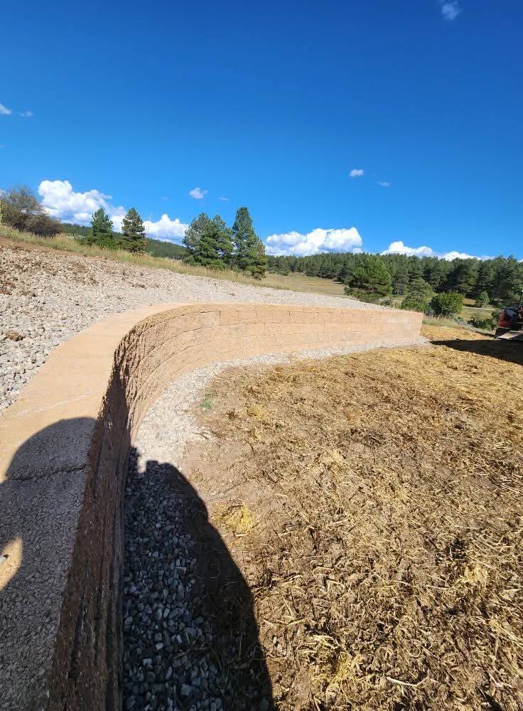 Retaining Walls for Markham Septic & Excavation in Pagosa Springs, CO