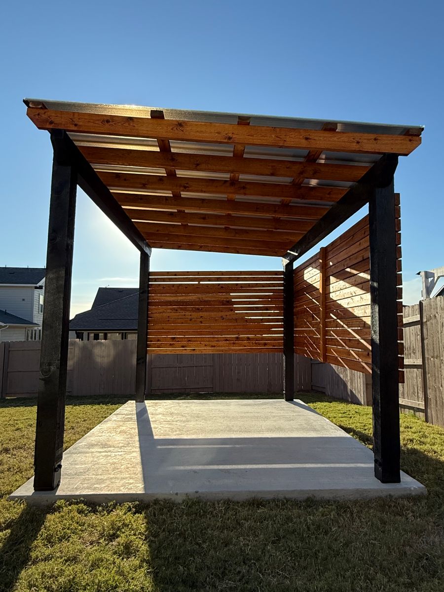 PERGOLAS for ATX Outdoor Construction in Cedar Creek, TX