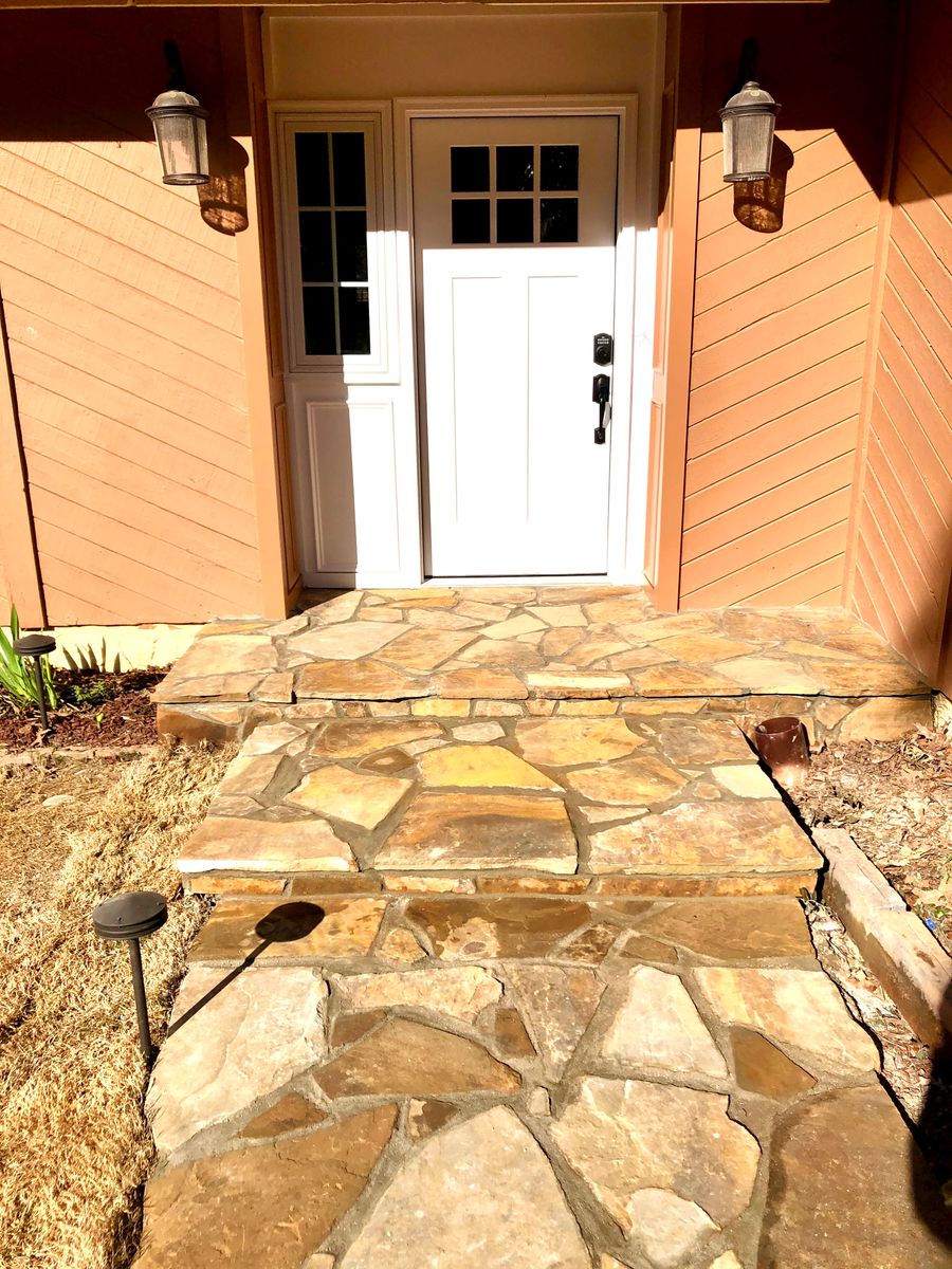 Natural Stone Hardscape for CSS Renovations in Huntsville, AL