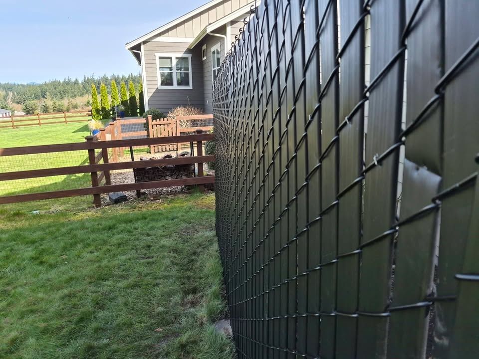 Chain Link Fencing for McBride and Sons Fence in Camano, WA
