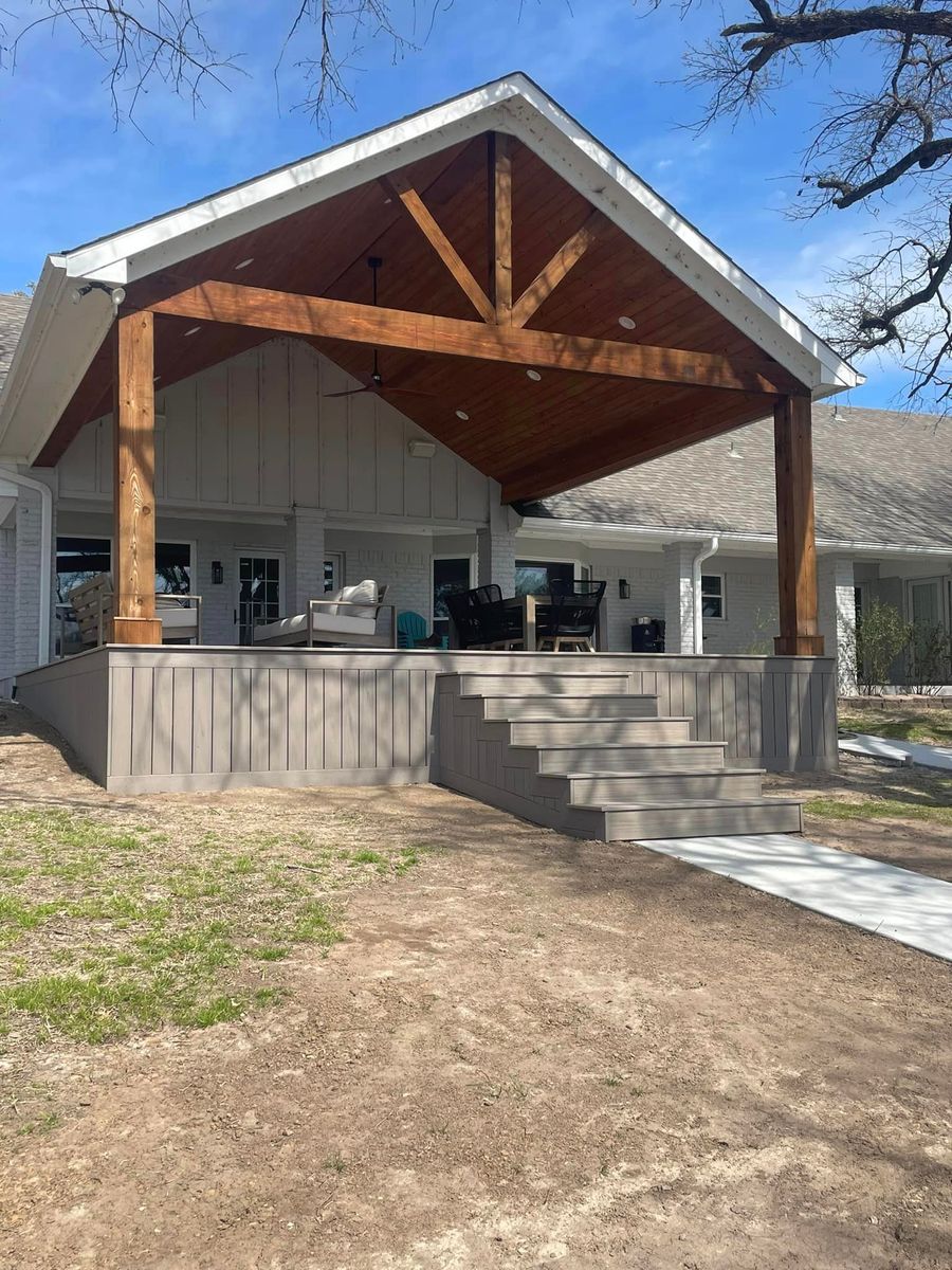 Deck & Patio Installation for One Level Construction in Scurry, TX