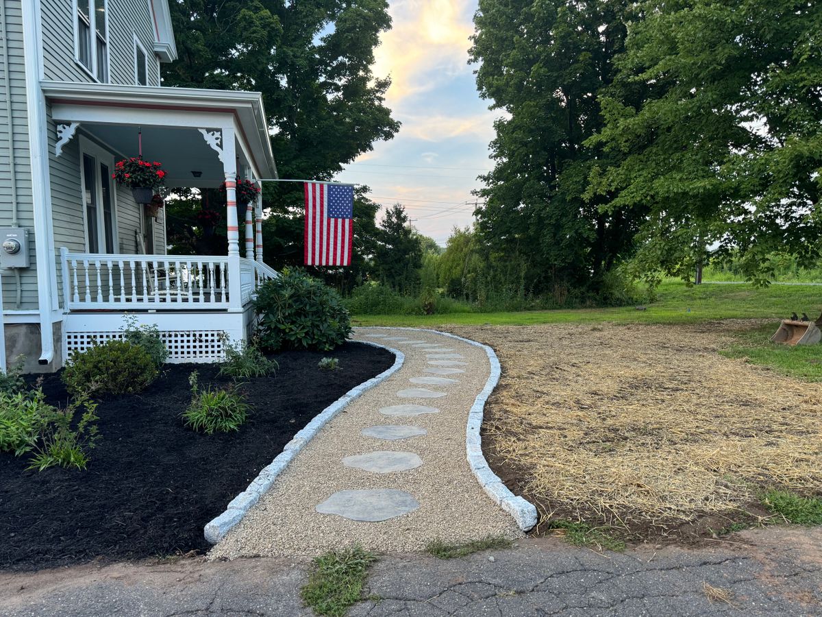 Hardscaping for Lennon Land Management in Suffield, CT