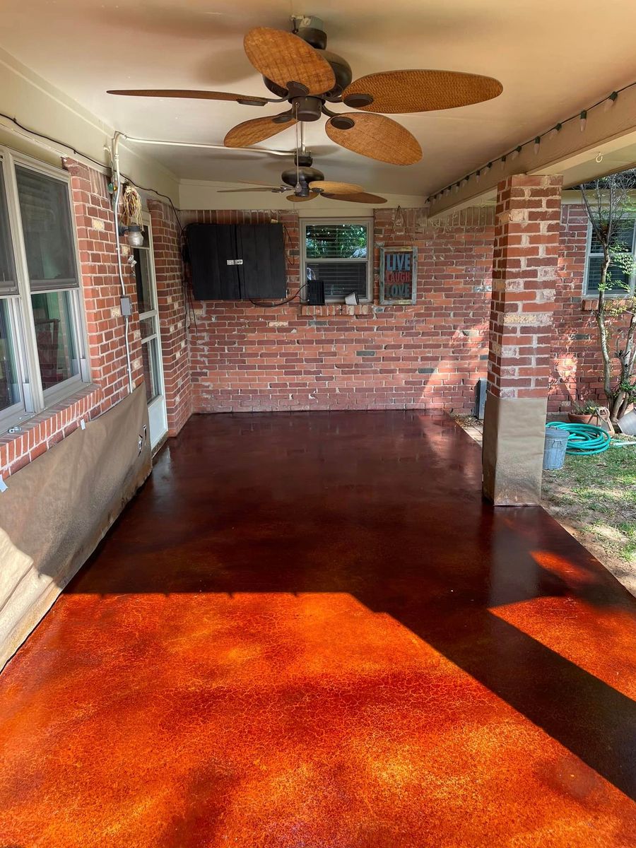 Concrete Staining for Crete-Fleet in Abilene, TX