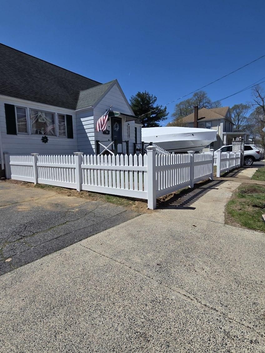 Vinyl Fencing Installation for Azorean Fence in Peabody, MA