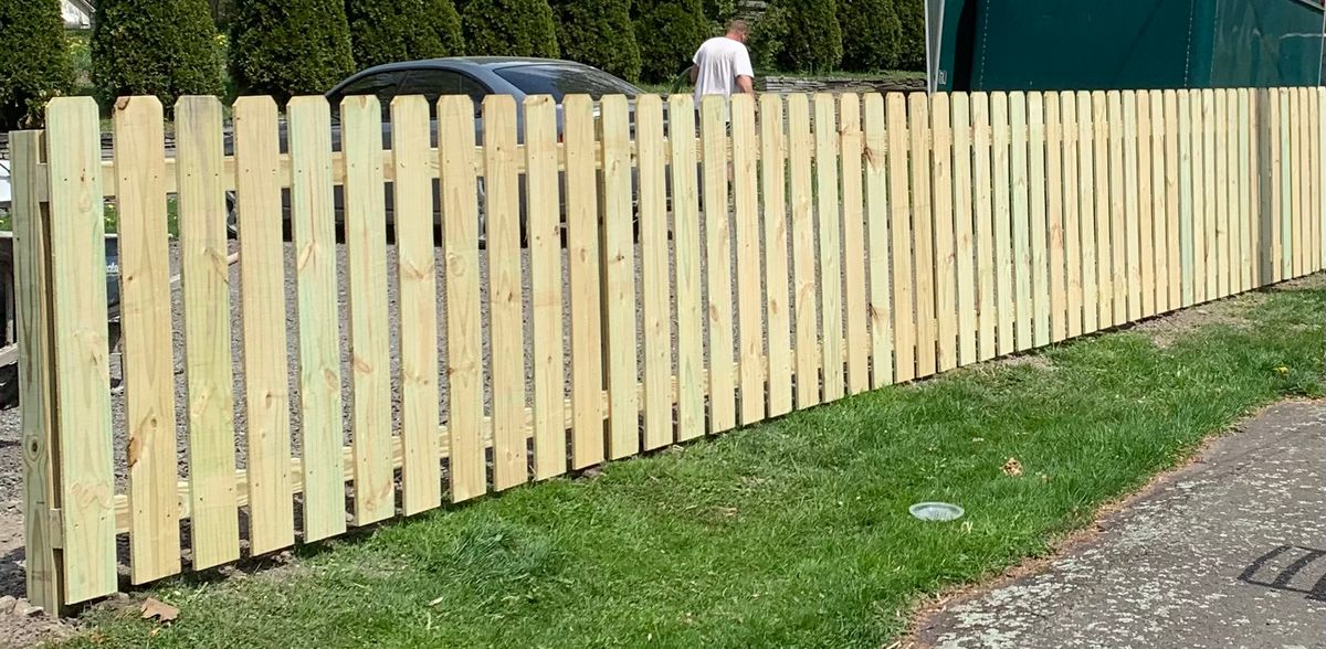 Fence Installation for Wood Home Creations in Carbondale, PA