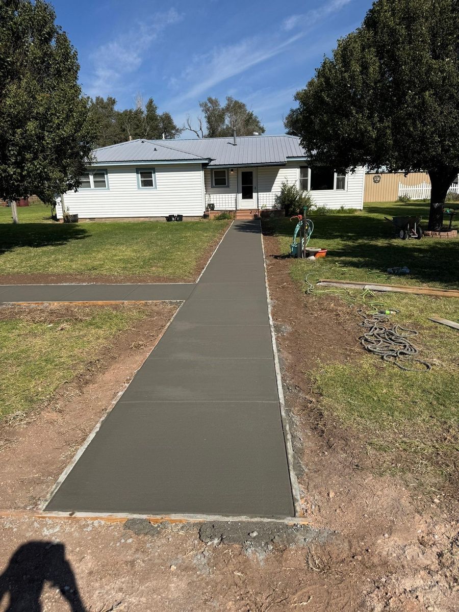 Concrete Slab Construction for TC Concrete in Elk City, OK