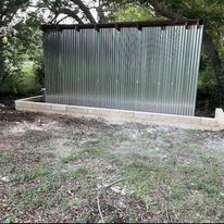 Mailbox, Flowerbeds & Retaining Walls for PC Concrete & Design in Austin, TX