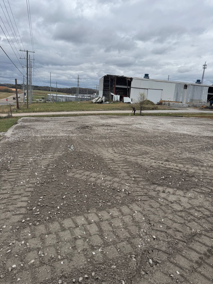 Grading for Simmons land works in Sardis,, TN