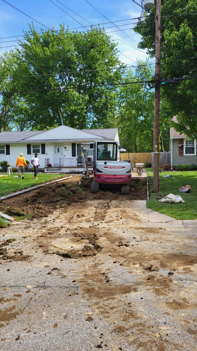 Driveway tear out and replacement for Concrete Pros, LLC in Lorain, OH