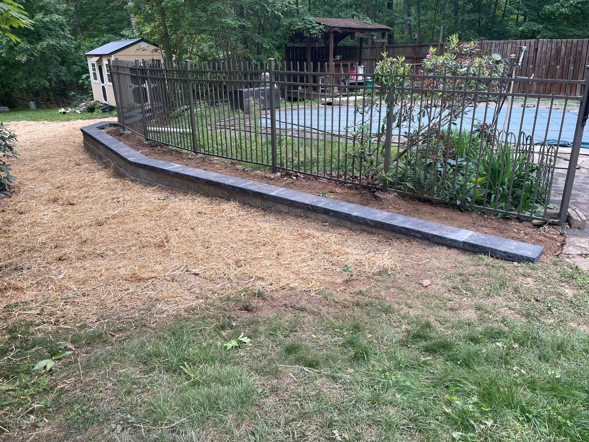 Retaining Wall Construction for ALPHA LANDSCAPES in Culpeper, VA