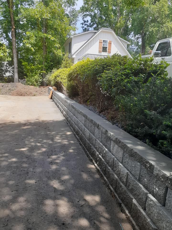 Retaining Wall Construction for Oakhurst Landscaping and Tree Service in Charlotte, NC