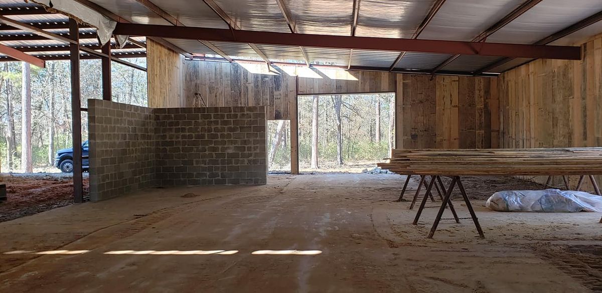 Barndominium Construction for J. McMillan Enterprises in Lovelady, TX