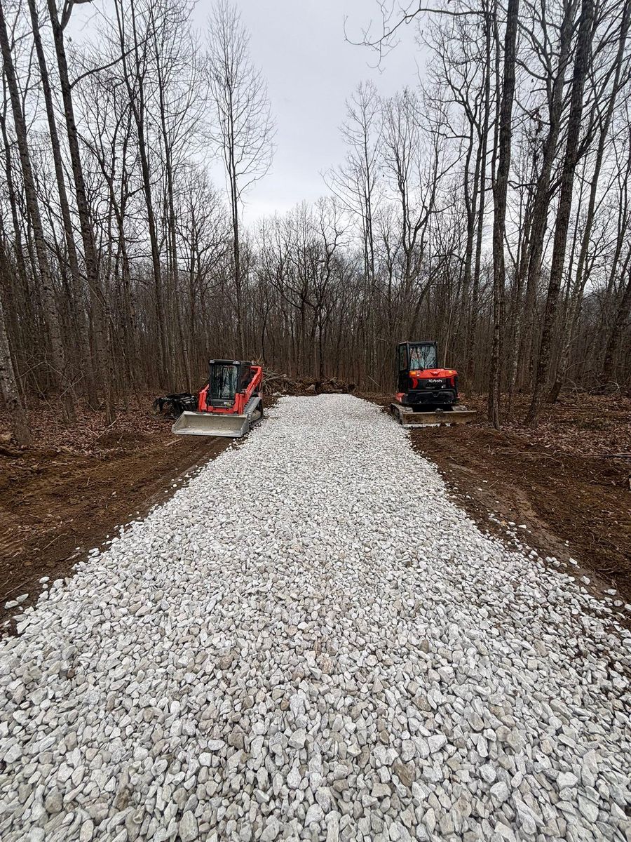 Driveway Construction for TD Dirtworks in Tracy City, TN