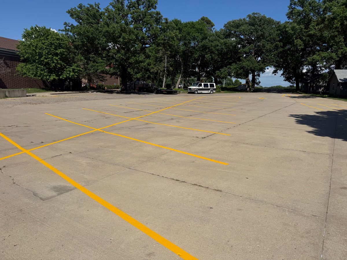 Line Striping for Midwest Line Striping LLC in Spirit Lake, IA