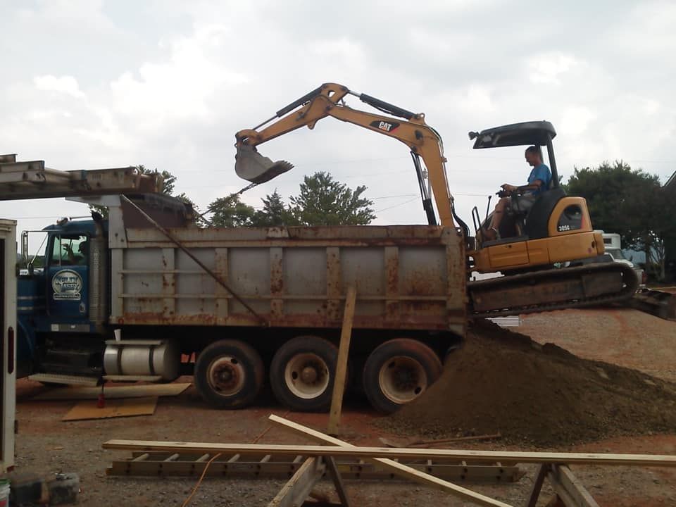 Site Grading for Barnes Backhoe & Grading in Taylorsville, NC