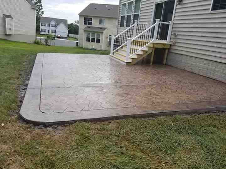 Stamped Concrete Installation for Self Concrete Inc in Heathsville, VA