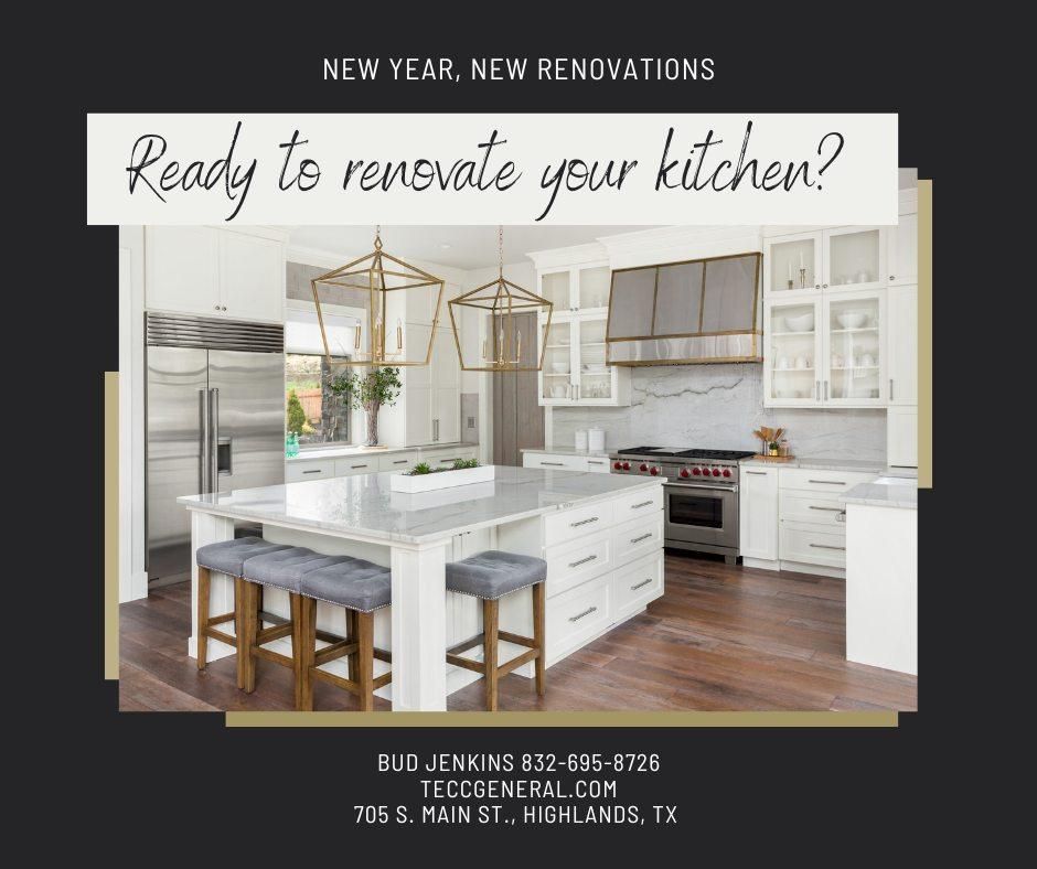 Cabinets for TECC Roofing & Renovations in Harris County, TX