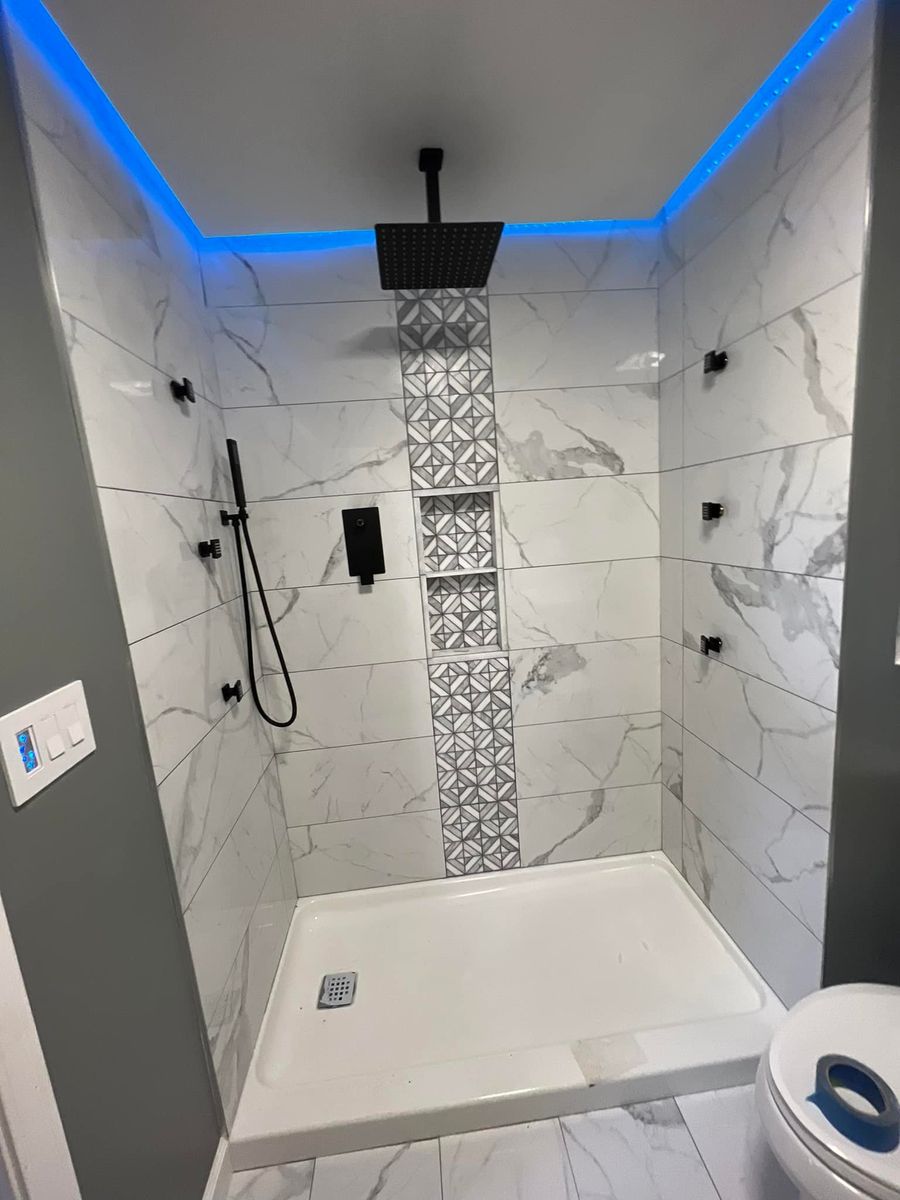 Bathroom Tiling Installation for L&R Renovation in Washington, NC
