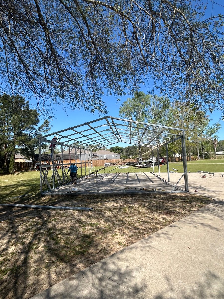 Red Iron Buildings for On-Site Buildings in Vidor, TX