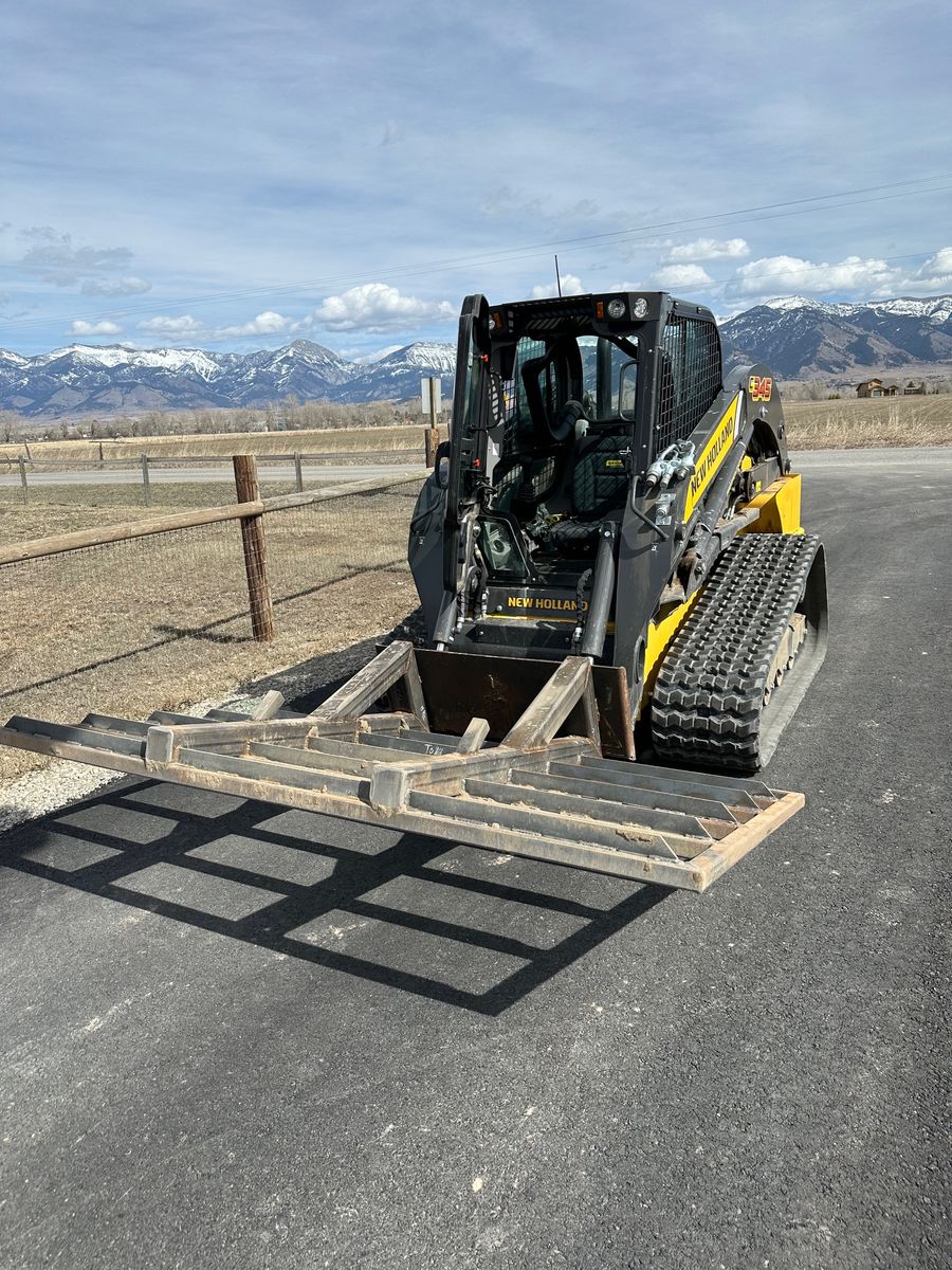 Grading /Dirt Work for R&H Homes in Bozeman, MT