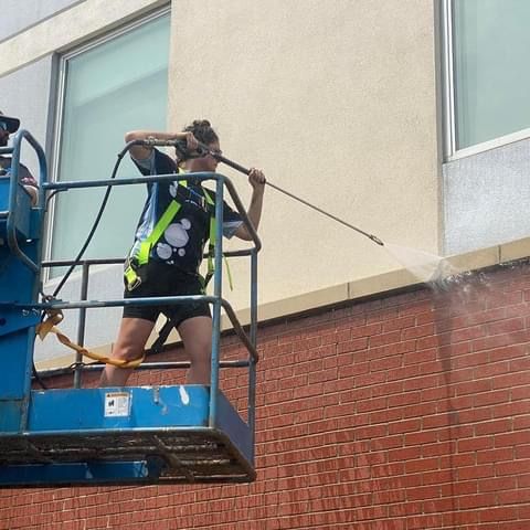 Commercial Building Wash for Soapy Suds Services in St. Charles, IL