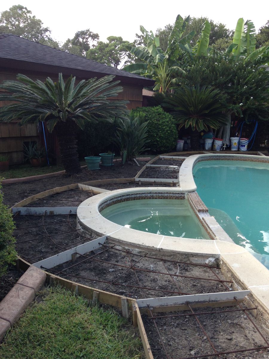 Pool Remodels for Texas Curb N Borders in Houston, TX