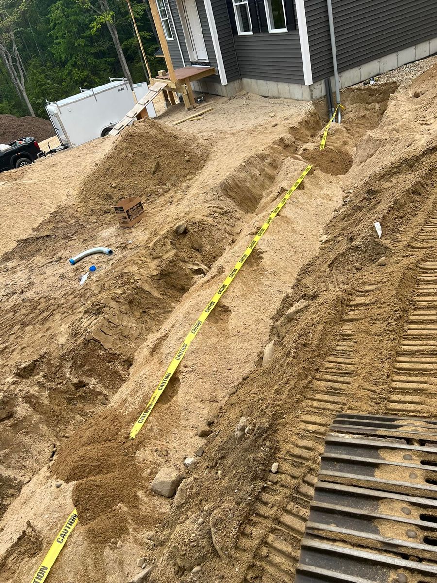 Underground Utility Excavation for M.J. Merrill & Sons Excavation in Manchester, NH